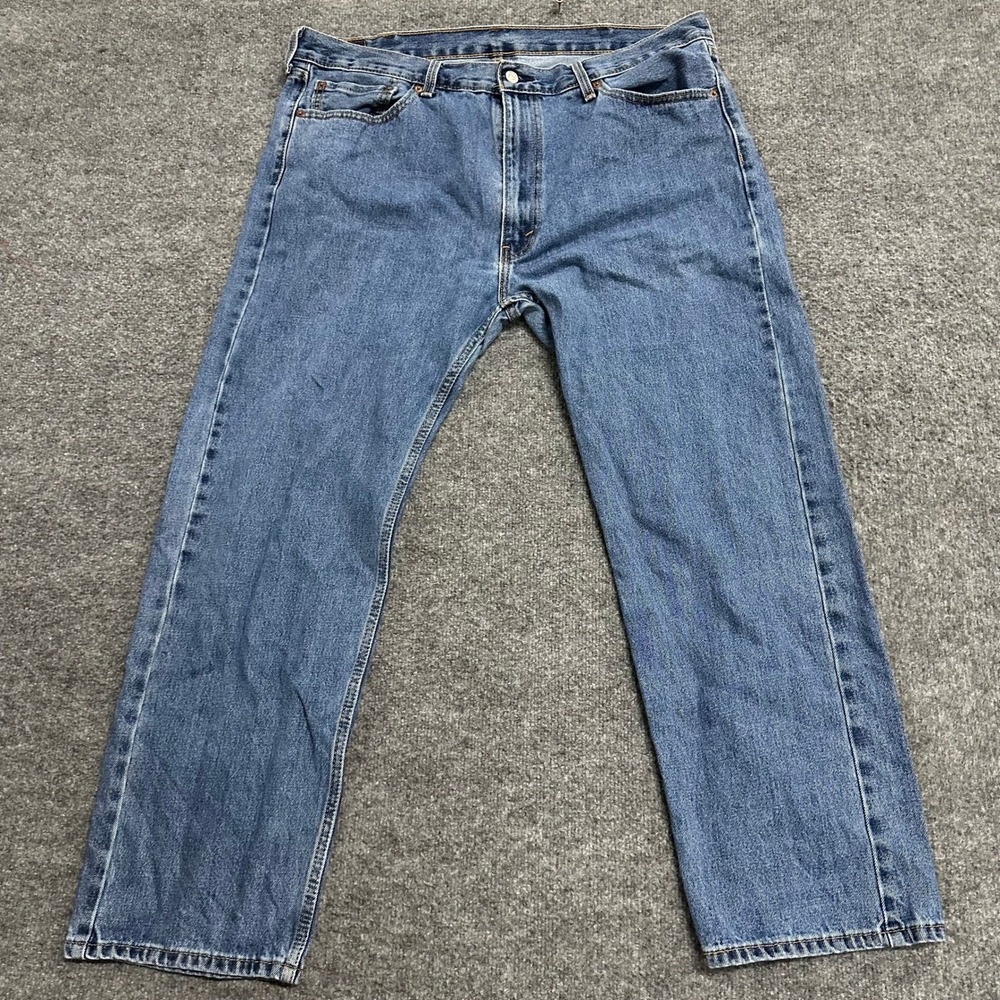 Levi's Jeans Mens Size 40 Blue 505 Regular Fit Straight Leg Denim Pants Classic